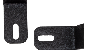 Jeep Wrangler JL Auxiliary Light Mounting Bracket - Fishbone Offroad - Cowl Light Brackets FB211110 - Black textured powder coat - `18-`27